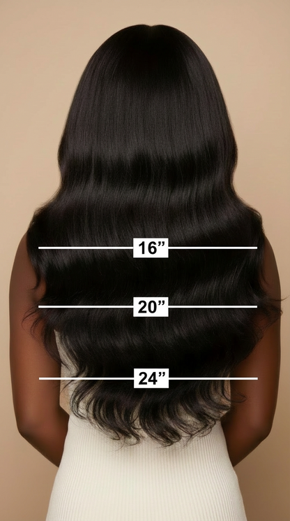 Raw Hair Weft Extensions - Natural Wave